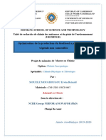 Projet de Memoire de Master of Science