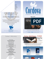 Cordova Church Bulletin May 15, 2011