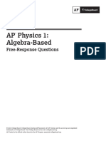 AP Physics 1: Algebra-Based: Free-Response Questions