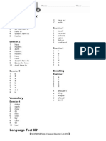 Language Test 6A : Tests Answer Key