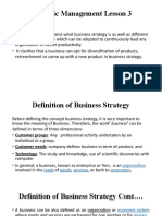 Strategic Management Lesson 3