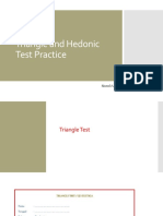 14 Triangle and Hedonic Test Practice