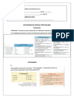 1º Atividade - Conteúdo Novo-Quarentena 1º de Junho 2020