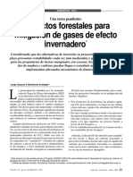 4.9. Proyectos Forestales para Mitigacion de GEI