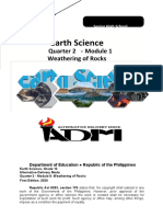 Earth Science: Quarter 2 - Module 1 Weathering of Rocks