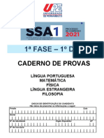 Caderno de Provas - 1 Fase - 1 Dia