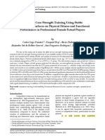 Effects of Core Strength Training Using Stable