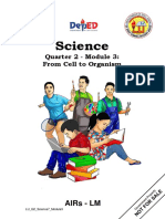 Science: Quarter 2 - Module 3: From Cell To Organism