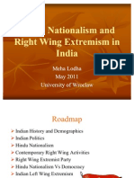 Presentation - Hindu Nationalism and Right Wing Extremism in India