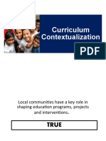 Curriculum Contextualization