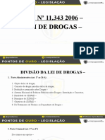 Slide - Lei de Drogas - Resumo