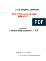 DESENVOLVENDO A FÉ - Aula Semanal Rhemati