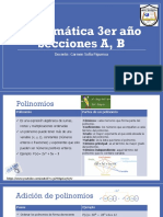 Matemática 3er Año Secciones A, B