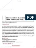 Desenvolvimento Neuropsicomotor de Crianças Nascida Termo e Pre Termo-1