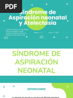 Síndrome de Aspiración Neonatal y Atelectasia