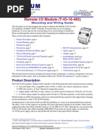 Remote I/O Module (T-IO-16-485) : Product Description