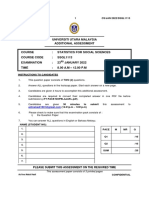 Universiti Utara Malaysia Additional Assessment: Confidential 1 CS/JAN 2022/SSQL1113