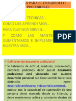 Tecnicas para El Desarrollo Profesional Unidad 6 y 7