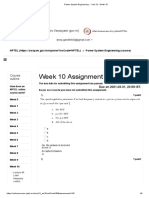 Power System Engineering - Unit 12 - Week 10