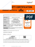 Hempafire Optima 500 Test Certficate BS 476