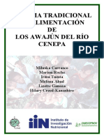 DE ALIME TACIÓ DE LOS AWAJÚ DEL RÍO CE EPA. Miluska Carrasco Marion Roche Irma Tuesta Melissa Abad Lizette Ganoza Hilary Creed-Kanashiro