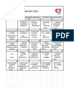 February Cafeteria Menu 2022