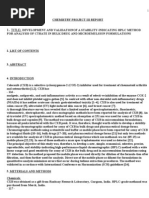 HPLC Citrate Analysis Method Development