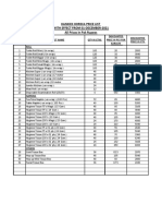 Horeca New Price List