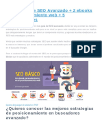 Guía de SEO Avanzado + Ebook Posicionamiento Web