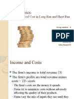 Economics: The Nature of Cost in Long Run and Short Run