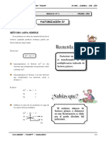 IV BIM - 1ero. Año - Guía 1 - Factorización IV