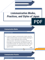 Communication Modes Practices and Styles of Japan Merged