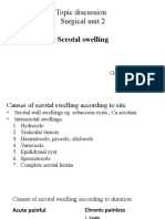 Topic Discussion Surgical Unit 2: Scrotal Swelling