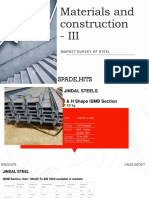 Market Survey Steels