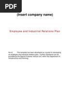 4 9 T Employee and Industrial Relations Plan