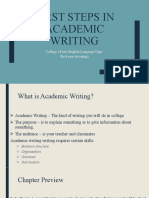 1st Step in Academic Writing