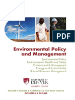 Environmental Policy and Management