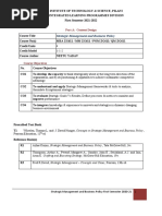 Mba ZG611 - SMBP - Course Handout