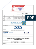 Calculation For Black Start Diesel Generators - X0