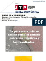 Ingeniería Económica: Unidad de Aprendizaje: Ii Docente: Dr. Contreras Rivera Robert Julio Semana: 3 Sesión de Clase