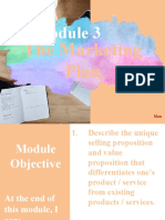 Module 3 The Marketing Plan