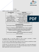 Nombre: Laura Méndez Objetivo: Disminuir % Grasa Corporal y Tonificar. No Permitido: Permitido