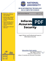 Module 4 Legal, Ethical, and Professional Issues in Information Security