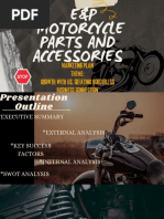 E&P Motorcycle Parts and Accessories: Marketing Plan Theme: Growth With Us, Creating Borderless Business Connection