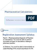 Calculations Master Workbook Answers