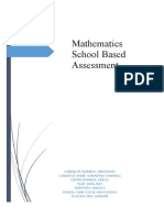 Mathematics CXC Sba