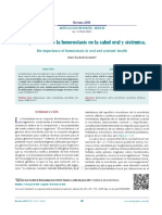 La Importancia de La Homeostasis en La Salud Oral y Sistémica