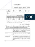 Decision Trees: Ans.: Invest in Y Value Rs. 4,900