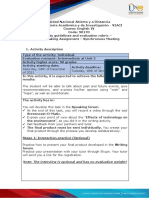 Activity Guide and Evaluation Rubric - Task 4 - Speaking Assignment - Synchronous Meeting