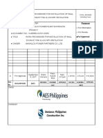 Work Procedure For Installation of Wall Exhaust Fan & Louver Ventilation